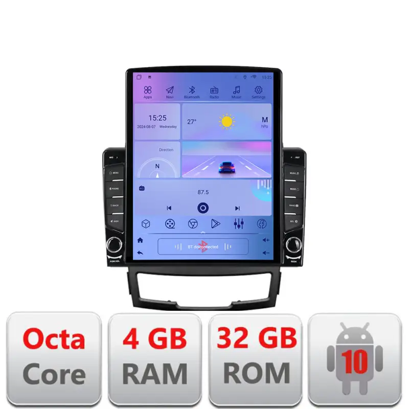 Livrare rapidă Navigație Android SsangYong Korando 2011-2013, ecran Tesla 9.7, 4GB+32GB