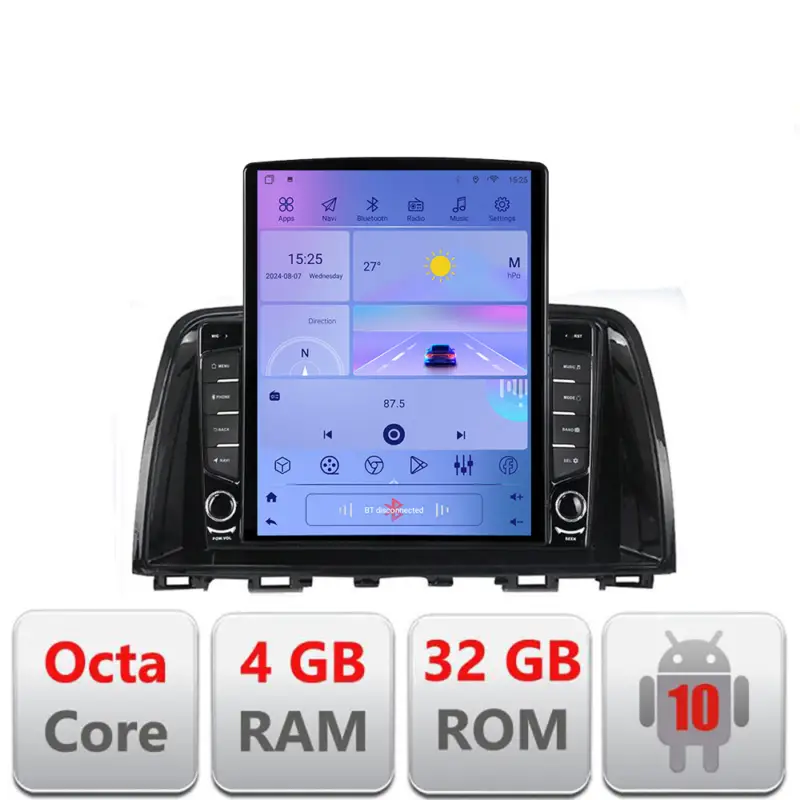 Nu rata Navigatie Android Mazda 6 2013-2017, ecran Tesla 9.7 inch, 4GB RAM, 32GB, 4G