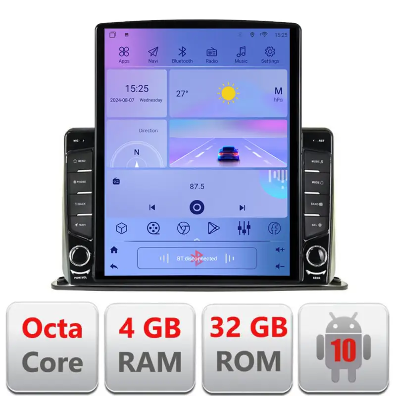 Navigație auto universală 9.7 inch tip Tesla, Android, 4GB RAM, 32GB, 4G Reducere extra