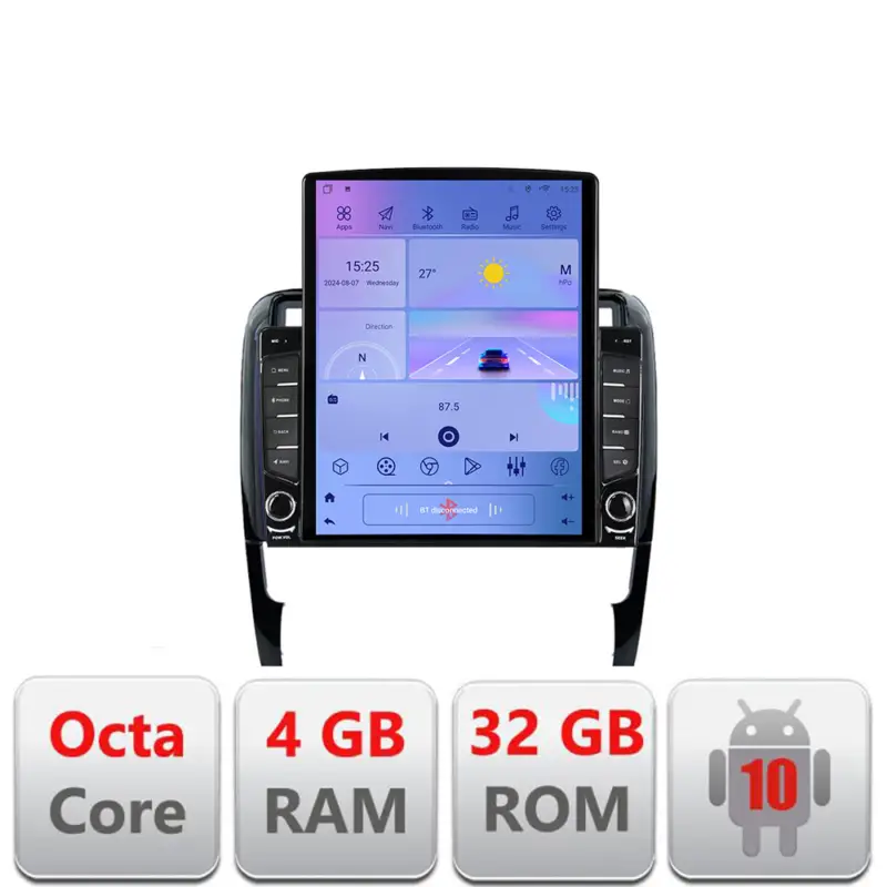 Retur gratuit Navigație Android Porsche Cayenne 2002-2011, ecran Tesla 9.7 inch, 4+32GB