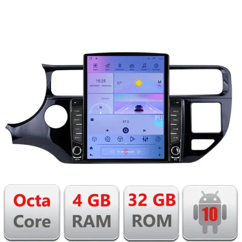 Navigatie Android Kia Rio 2014-2017, ecran Tesla 9.7 inch, 4G, 4GB+32GB Retur ușor
