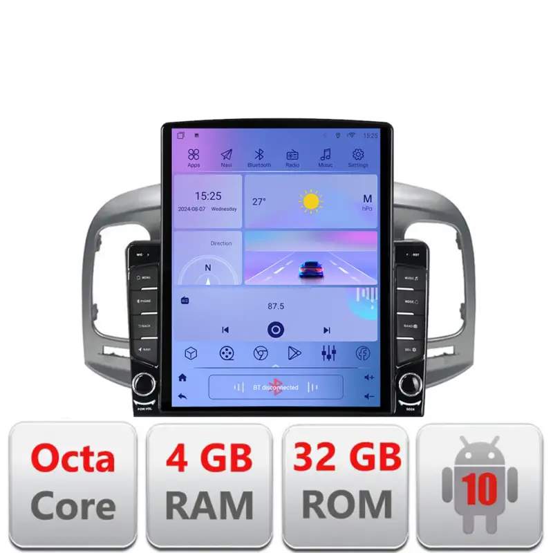 Navigatie Hyundai Accent 2006-2012 Tesla 9.7 cu Android, GPS, Bluetooth, 4+32GB Cel mai bun preț