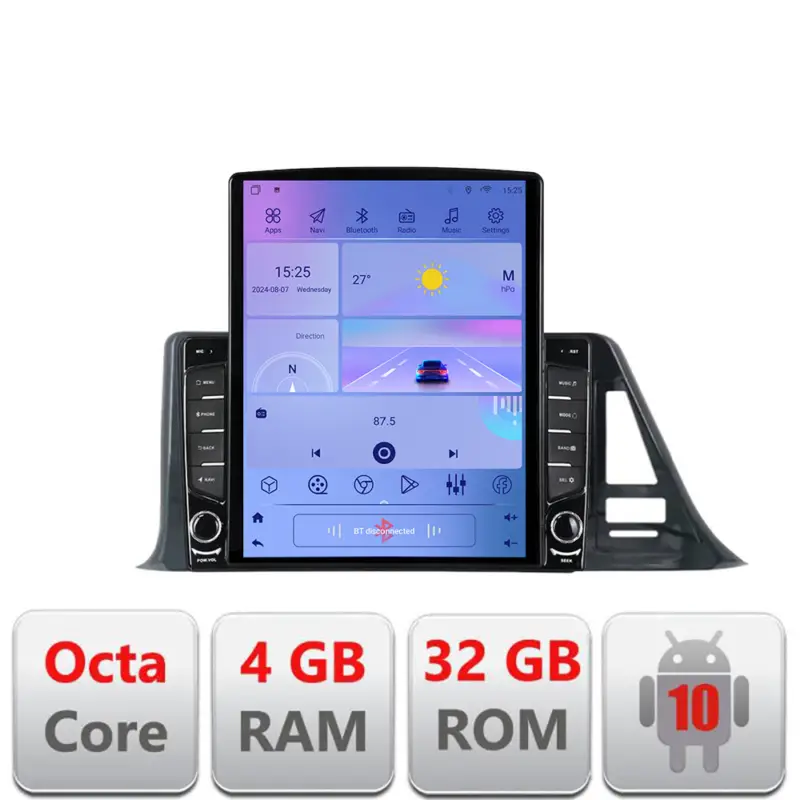 Navigație Toyota C-HR 9.7 inch tip Tesla cu Android, 4GB RAM, 32GB, 4G Cumpără acum