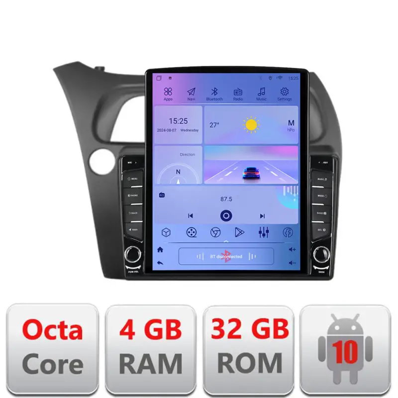 Ofertă de sezon Navigație Honda Civic Hatchback 2006-2012, ecran Tesla 9.7, Android
