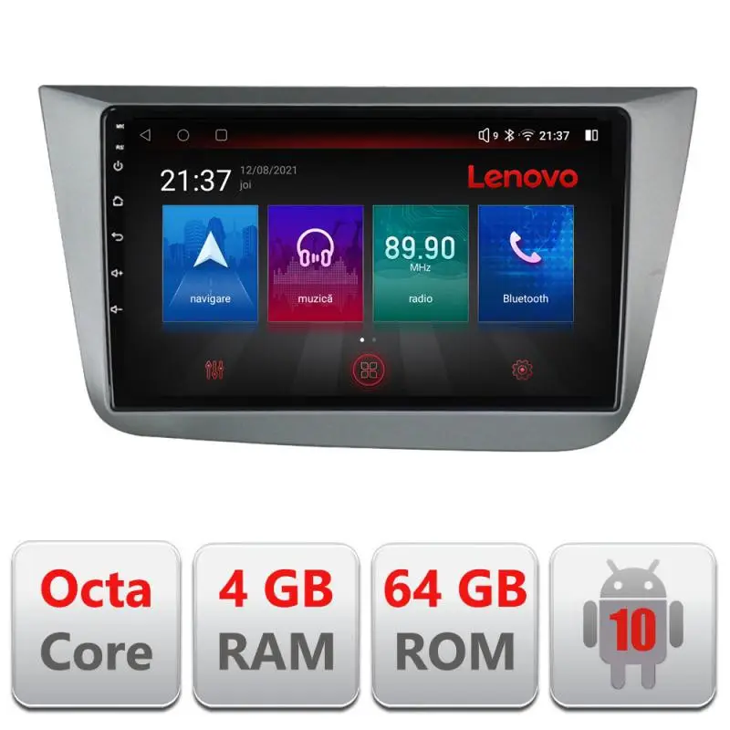 Preț redus Navigație dedicată Seat Leon 2005-2012 Android, GPS, Bluetooth, 4G, 4GB+64GB