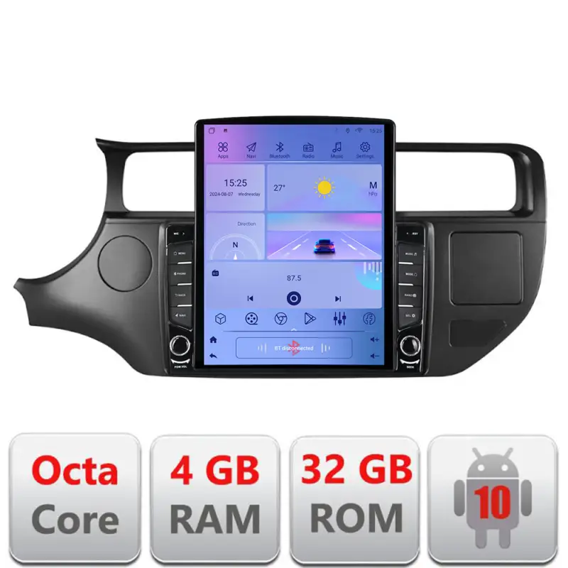 Ofertă de sezon Navigatie Android Kia Rio 2011-2014, ecran Tesla 9.7, 4GB RAM, 32GB