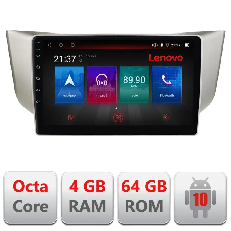 Navigatie dedicata Lexus RX 2003-2009 Android GPS Bluetooth 4G 4GB+64GB resigilata Livrare expres