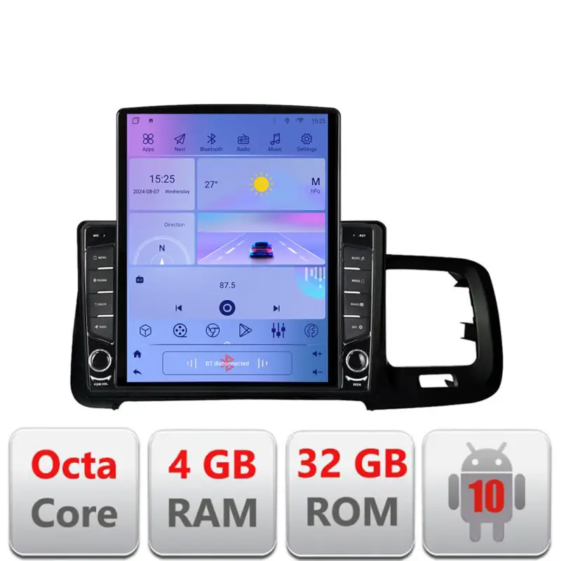 Navigatie dedicata Volvo S60 2008-2014, ecran Tesla 9.7, Android, 4G, 4+32GB Retur gratuit
