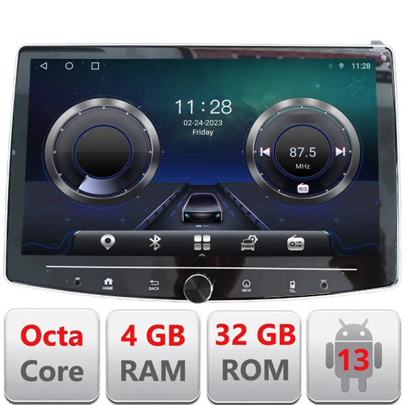 Navigatie auto universala 1DIN cu ecran 10 inch, Android, 4G si GPS Ofertă