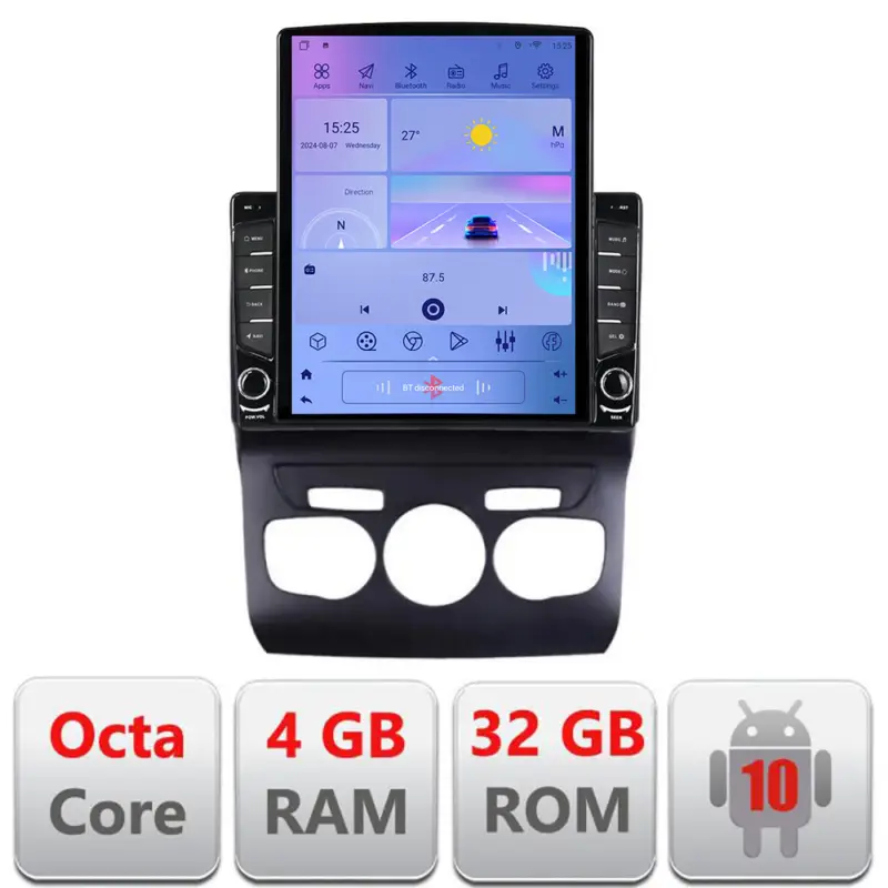 Navigatie Citroen C4 2011-2016 Tesla 9.7 inch Android 4GB+32GB 4G Popular