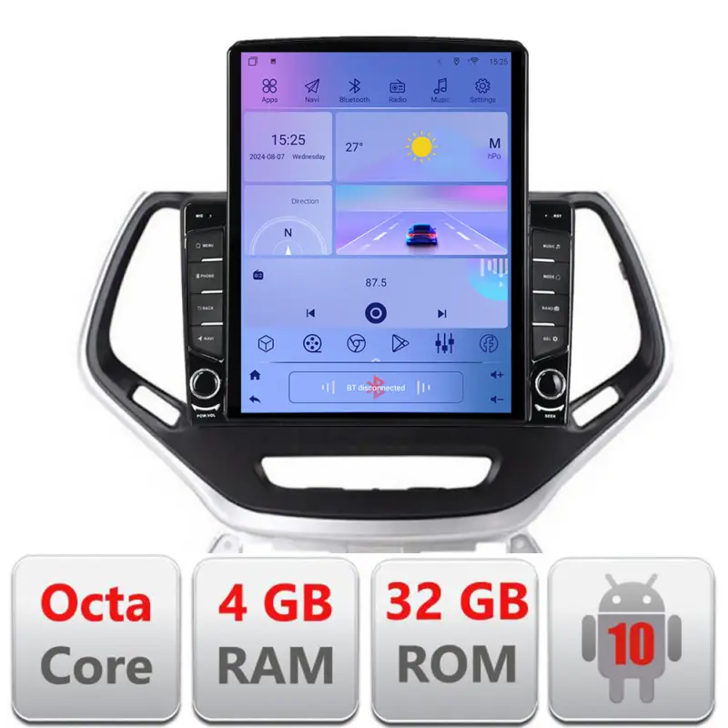 Navigație Jeep Cherokee 2014-2019 cu ecran Tesla 9.7, Android, 4GB RAM Popular