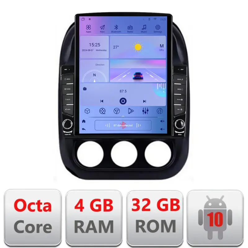 Doar azi Navigație Jeep Compass 2010-2016, ecran Tesla 9.7, Android 10, 4GB+32GB