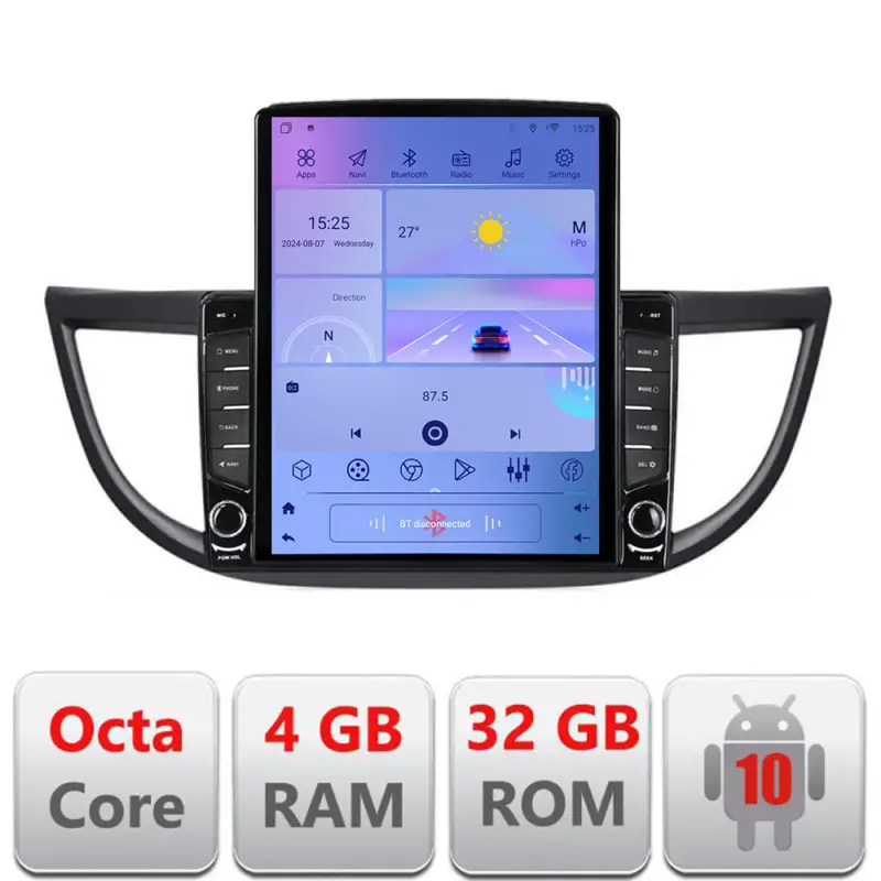 Navigație Honda CR-V 2012-2016, ecran Tesla 9.7 inch, Android, 4GB+32GB Plată securizată