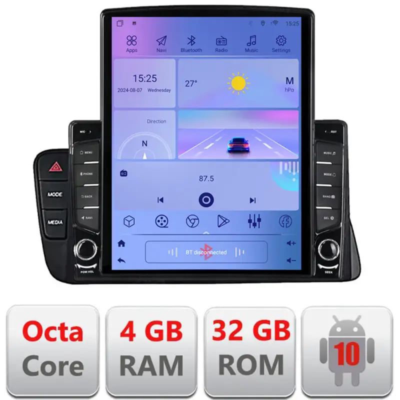 Preț promoțional Navigație Android Audi A4 B8/A5 2008-2016 Non-MMI, ecran Tesla 9.7", 4+32GB