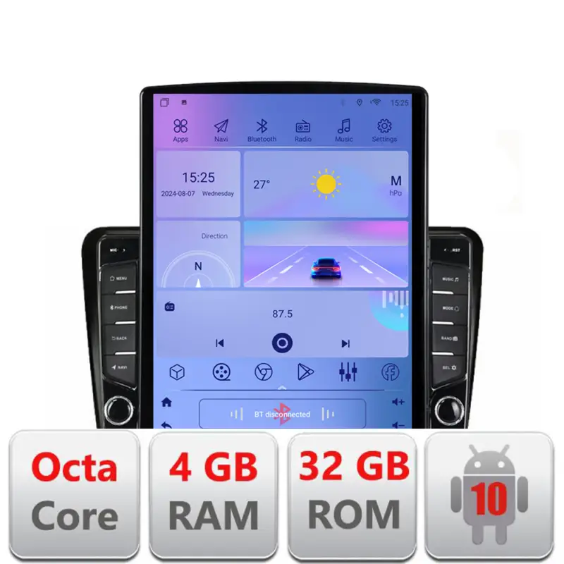 Navigatie dedicata Skoda Superb 2, ecran Tesla 9.7 inch, Android 4G 4+32GB Retur gratuit