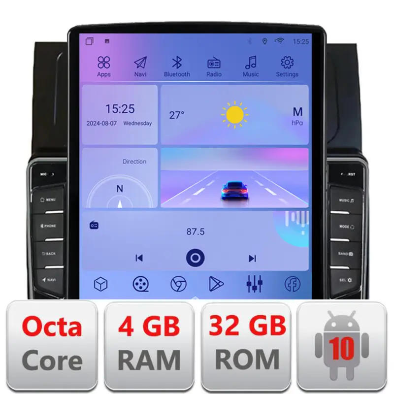 Super ofertă Navigație VW Touran 2003-2009 cu ecran Tesla 9.7, Android, GPS și Bluetooth