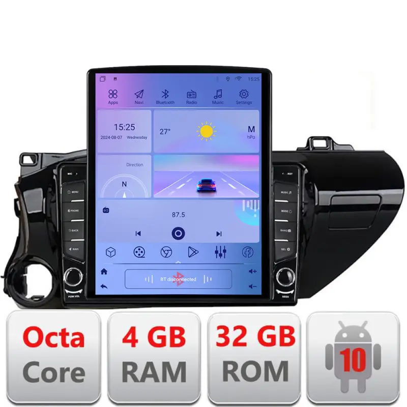 Navigatie Android Toyota Hilux 2016+ Tesla 9.7 inch, 4GB RAM, 32GB, 4G Livrare rapidă