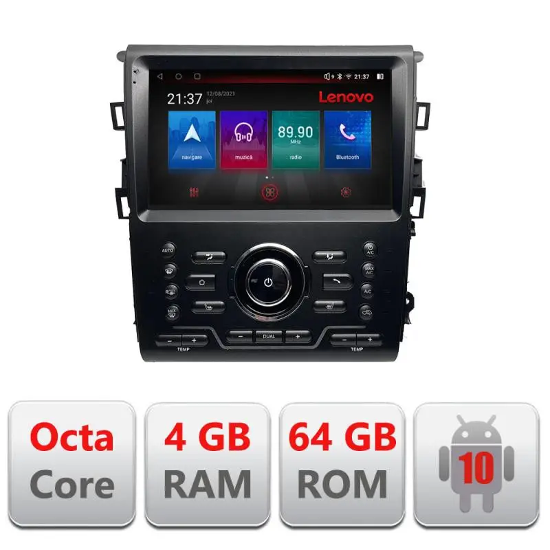 Navigație dedicată Ford Mondeo MK5 2015-2022 Android 4GB+64GB 4G Resigilată Plată securizată