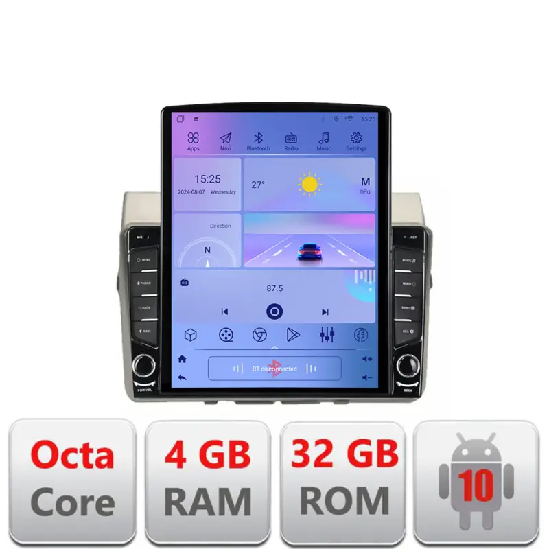 Navigație Android Toyota Verso 2004-2009, GPS 4G LTE, Octa Core, 4GB+32GB Livrare rapidă