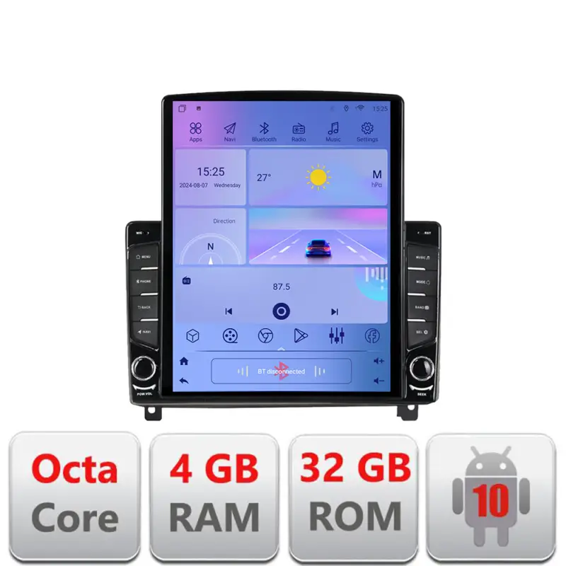 Ofertă Navigatie Android Peugeot 407 2004-2011, ecran Tesla 9.7 inch, 4GB+32GB