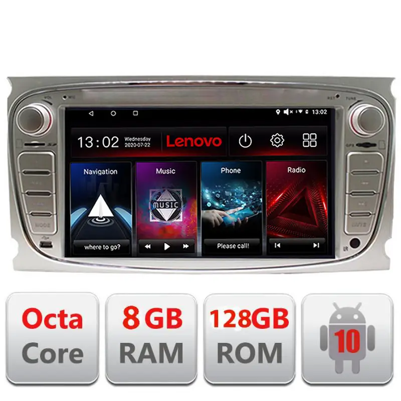 Ofertă exclusivă Navigație Android Ford Focus/Mondeo/Galaxy/S-Max 2008-2011, 8GB RAM
