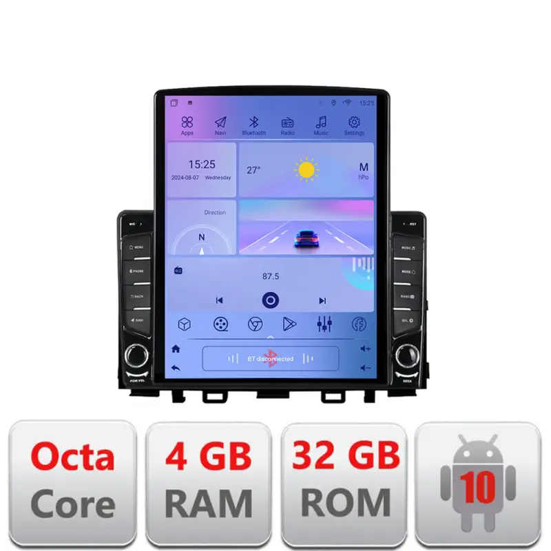 Navigație Android Kia Stonic 2016-2020 cu GPS, LTE și ecran vertical Cumpără online