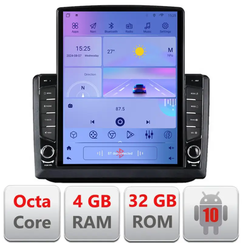 Ofertă de sezon Navigație Android 9.7 inch pentru Skoda Fabia 2 2009-2014, Octa Core, LTE