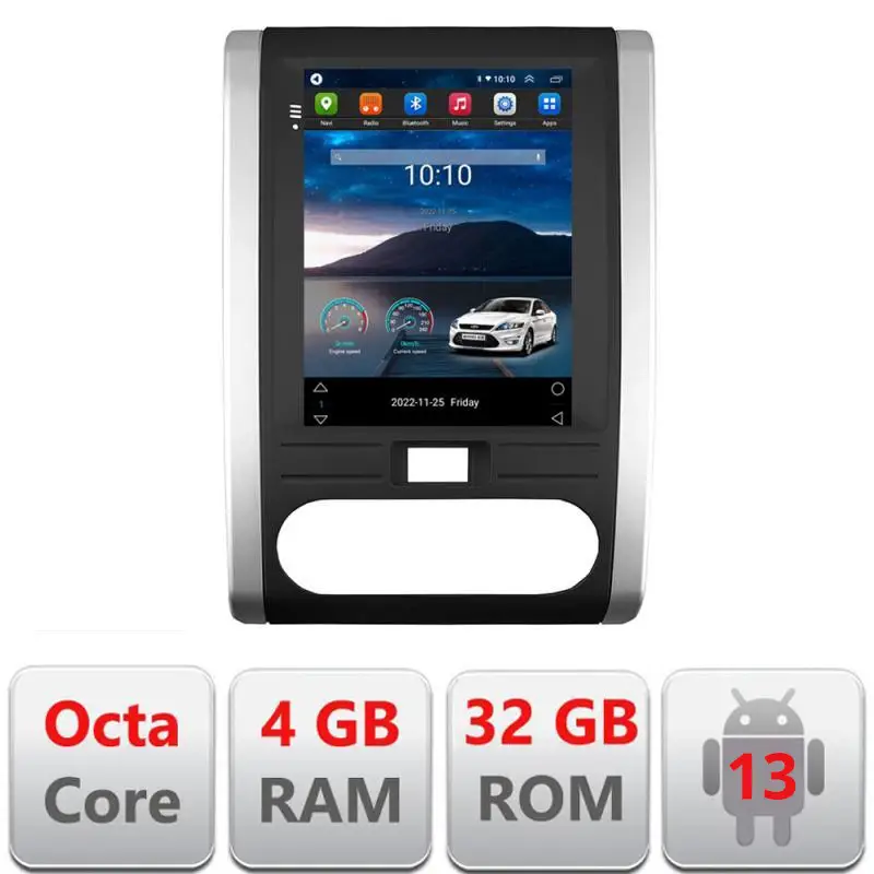 Navigatie Tesla pentru Nissan X-Trail 2008-2012, 4GB RAM, 32GB, 4G Calitate înaltă