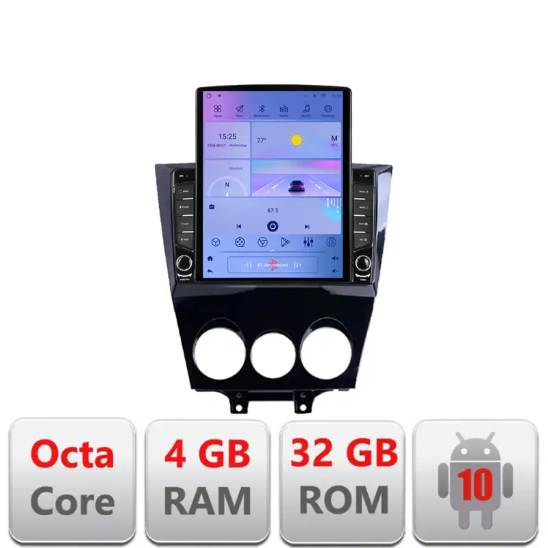 Preț redus Navigatie Android tip Tesla Mazda RX-8 2003-2008, 4GB RAM, 32GB, GPS