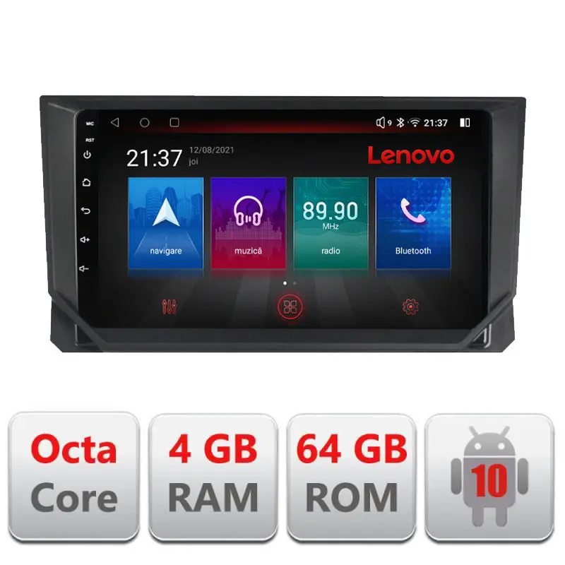 Retur gratuit Navigație dedicată Seat Arona cu Android, 4GB RAM, 64GB, LTE, resigilată