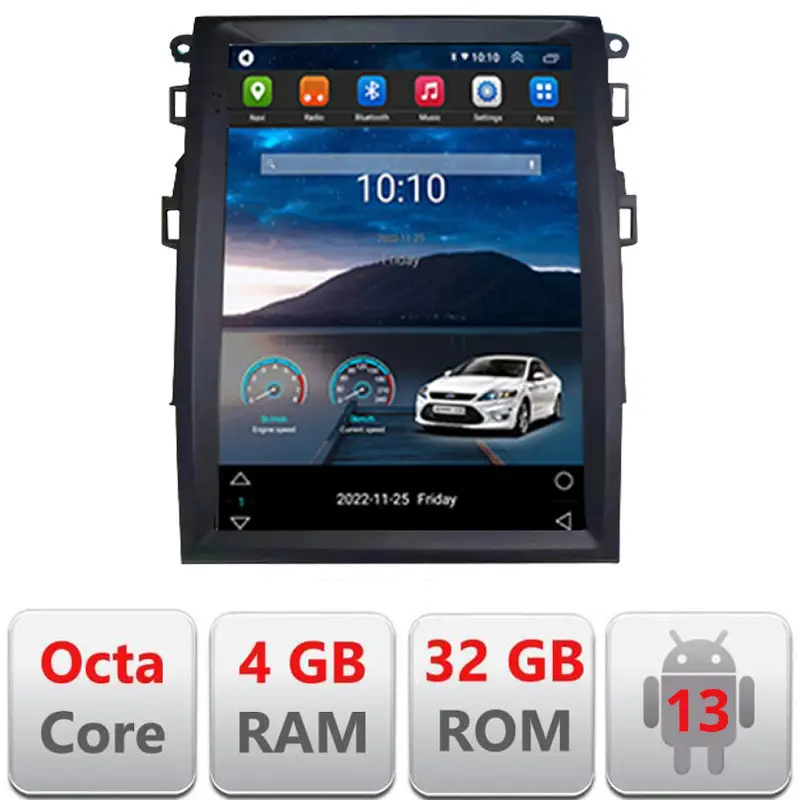 Navigație tip Tesla Ford Mondeo 4, 4GB RAM, 32GB, CarPlay, Android Auto Comandă acum