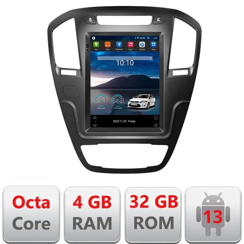 Navigație tip Tesla pentru Opel Insignia 2014-2017, 4GB RAM, 32GB Expediere rapidă