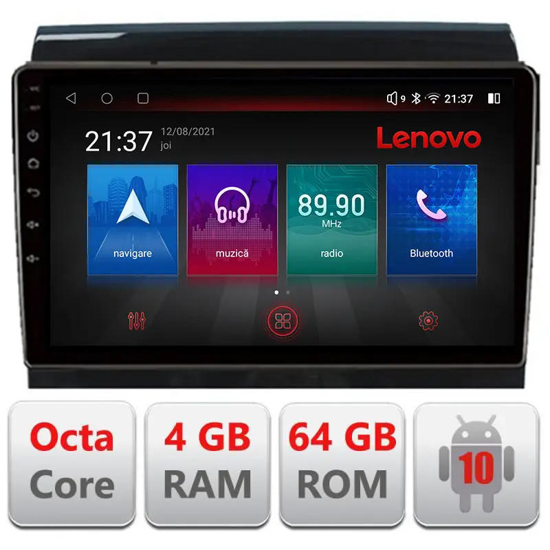 Navigatie Fiat Ducato, Jumper, Boxer Android 10 QLED 4GB+64GB Resigilata Retur gratuit