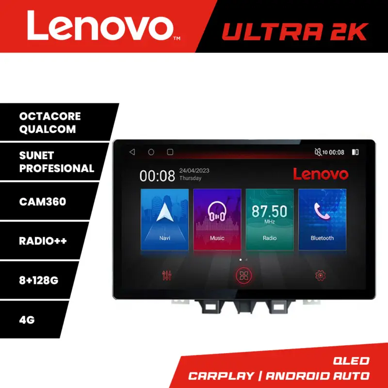 Reducere extra Navigație Android Hyundai Tucson 2019+ cu ecran 13 inch 2K, 8+128GB și 4G