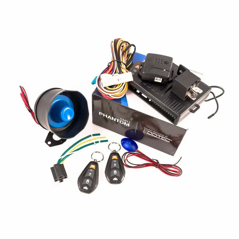 Alarma auto universala cu senzori de soc in 2 trepte si telecomanda PHANTOM CA011 Livrare gratuită