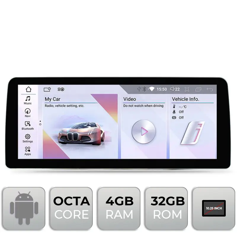 Calitate înaltă Navigatie Android BMW Seria 5 E60 2006-2012 CCC 10.25 inch 4GB+32GB 4G BT
