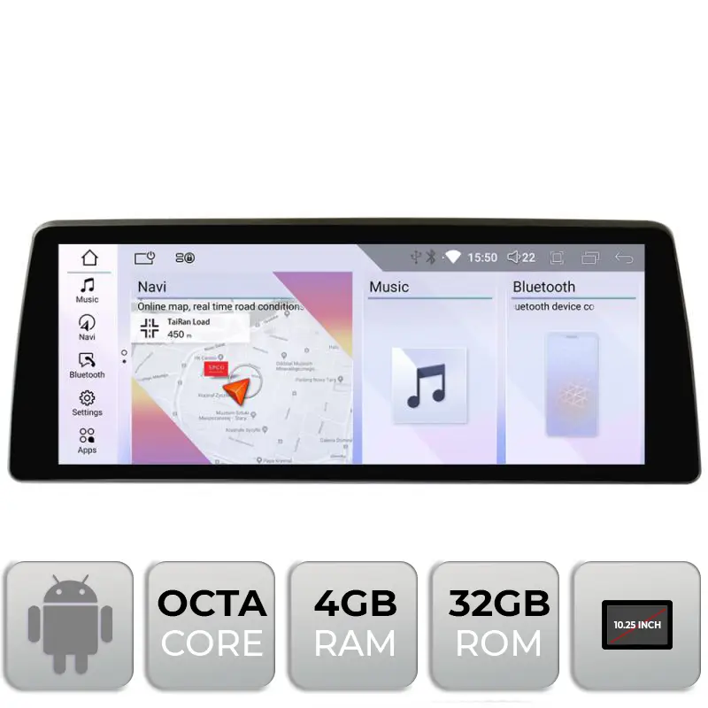 Navigație BMW Seria 3 F30 2011-2015 NBT Android 10.25 inch 4GB RAM 32GB Preț redus