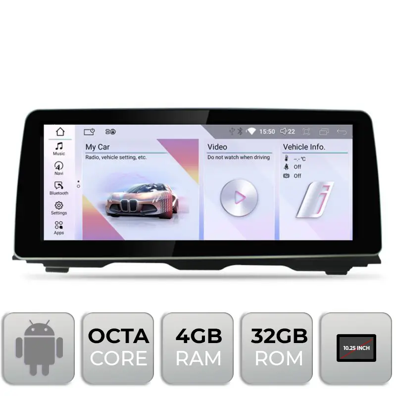 Cumpărături sigure Navigatie BMW Seria 5 F10 NBT Android 10.25 inch, 4GB RAM, 32GB, 4G, BT