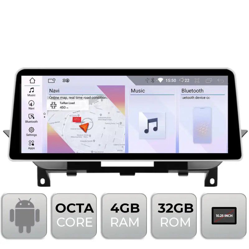 Navigație Android BMW X1 E84 CIC 10.25 inch, 4GB RAM, 32GB, 4G, Bluetooth Doar azi