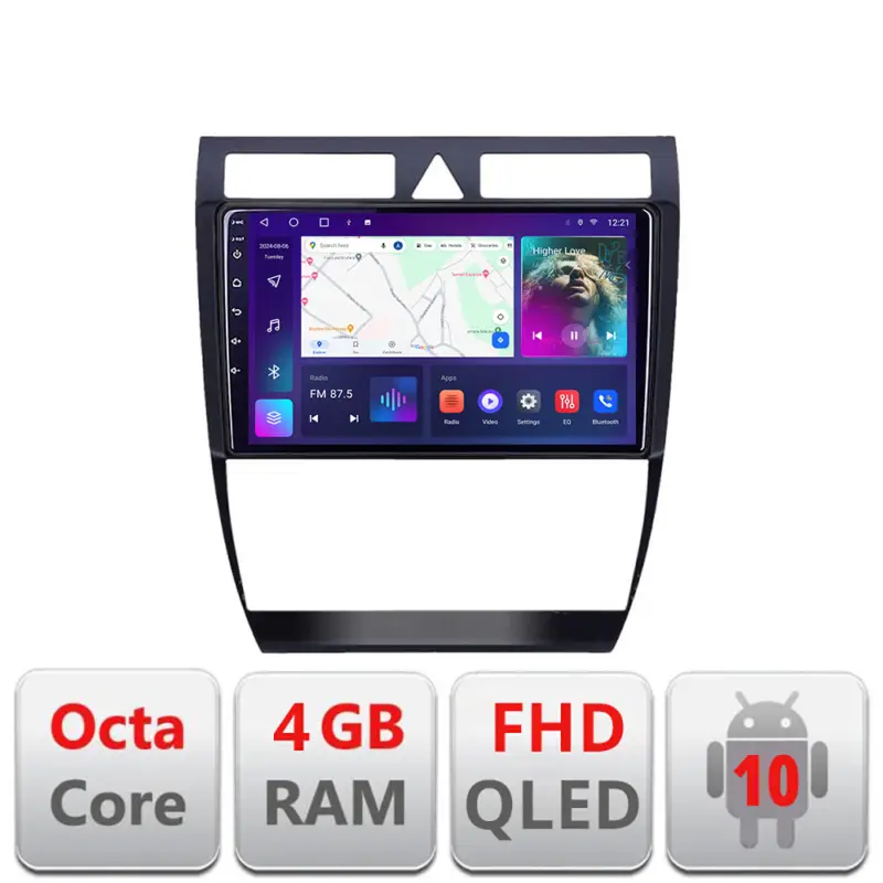 Premium Navigație Android Audi A6 C5 1999-2004, QLED 4GB+64GB, CarPlay