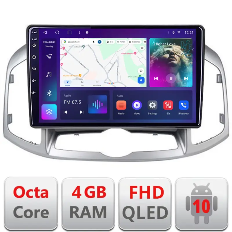Navigație Android Chevrolet Captiva 2012-2018 QLED 4GB+64GB CarPlay Premium