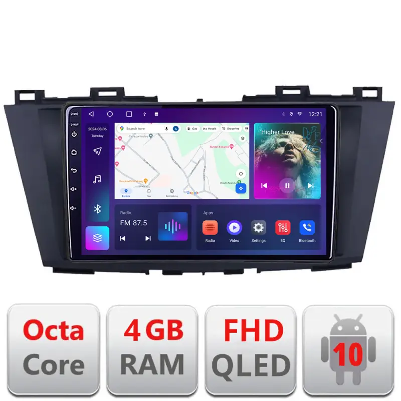 Navigație Mazda 5 2010-2017 Android QLED 4GB RAM 64GB CarPlay Cumpără online