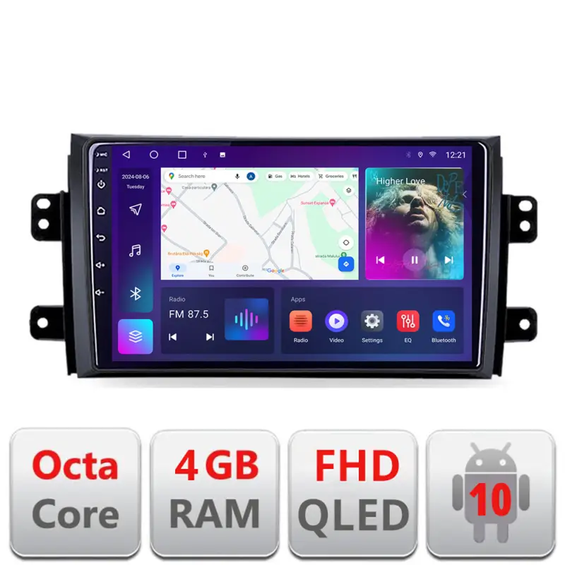 Ofertă exclusivă Navigatie Android Suzuki SX4 2006-2013 cu ecran QLED, 4GB RAM, 64GB