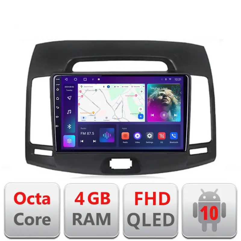 Vezi acum Navigatie Android Hyundai Elantra 2007-2011, QLED, Octa Core, 4GB+64GB