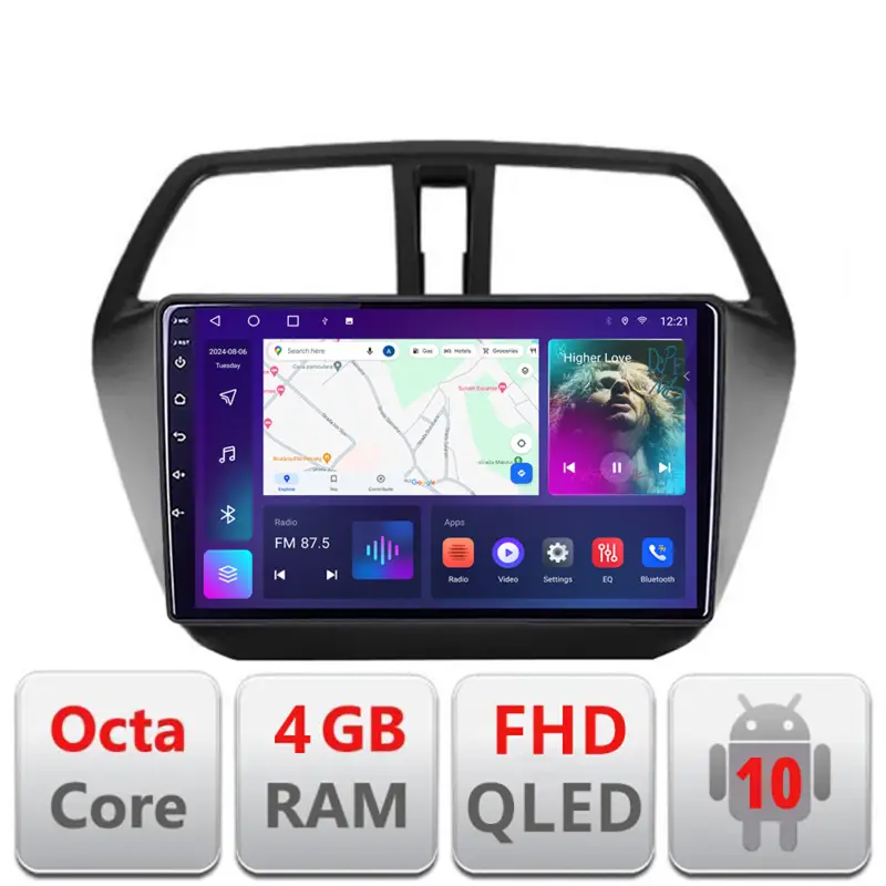 Lichidare de stoc Navigație Suzuki S-Cross Android 4GB/64GB QLED cu CarPlay și Android Auto