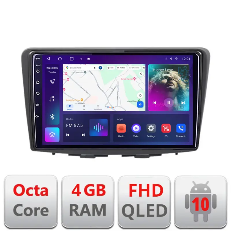 Navigatie Android Suzuki Baleno cu ecran QLED, 4GB RAM, 64GB, CarPlay Retur gratuit