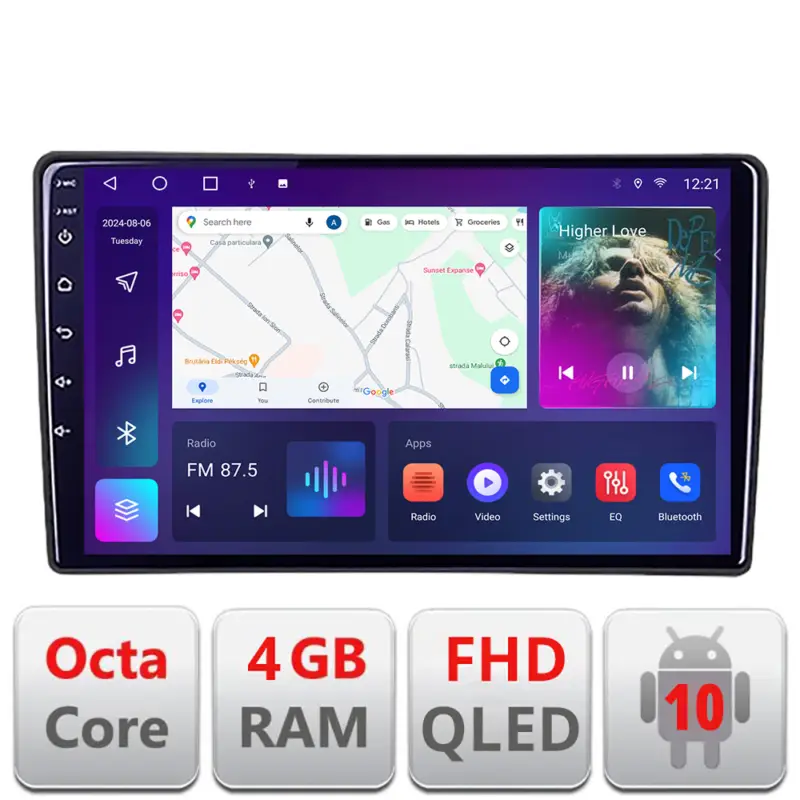 Chilipir Navigatie Android Hyundai I40 cu ecran QLED, 4GB RAM, 64GB, CarPlay