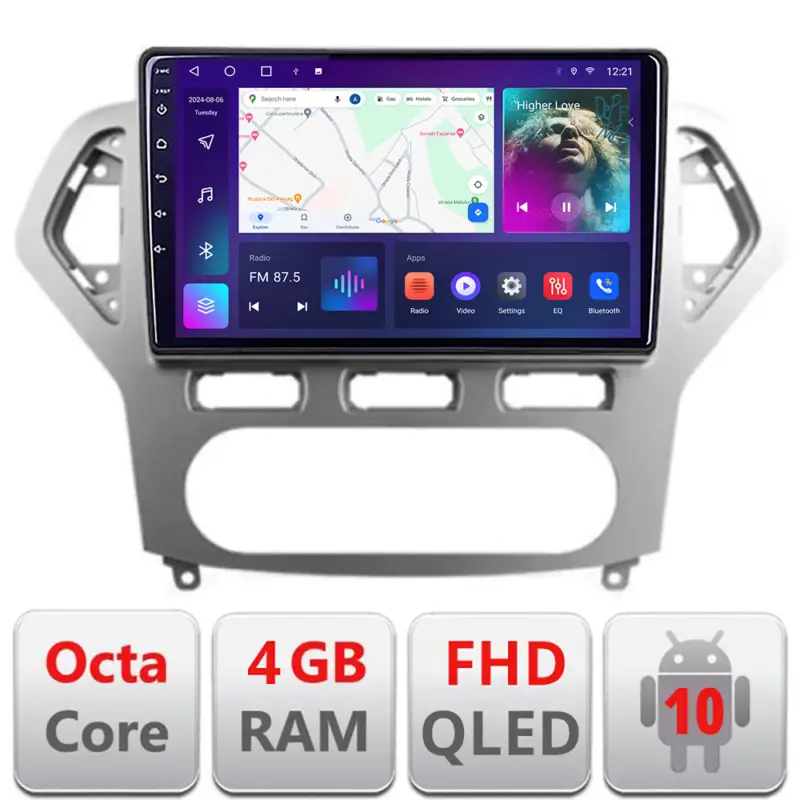 Bestseller Navigatie Android Ford Mondeo 2006-2010 QLED 4GB RAM 64GB CarPlay