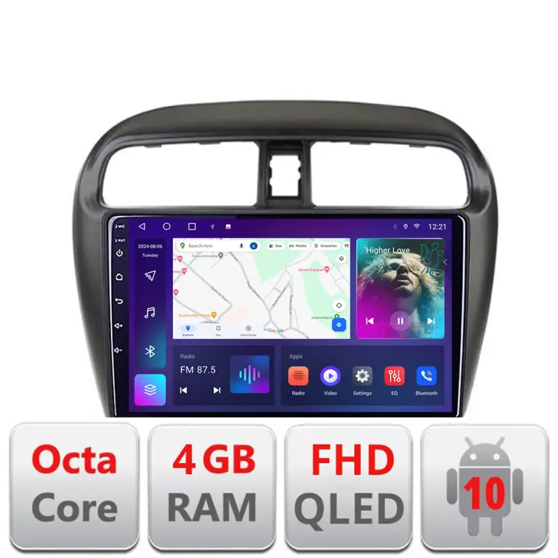 Plată sigură Navigatie Android Mitsubishi Space Star 2012+ QLED 4GB RAM 64GB CarPlay