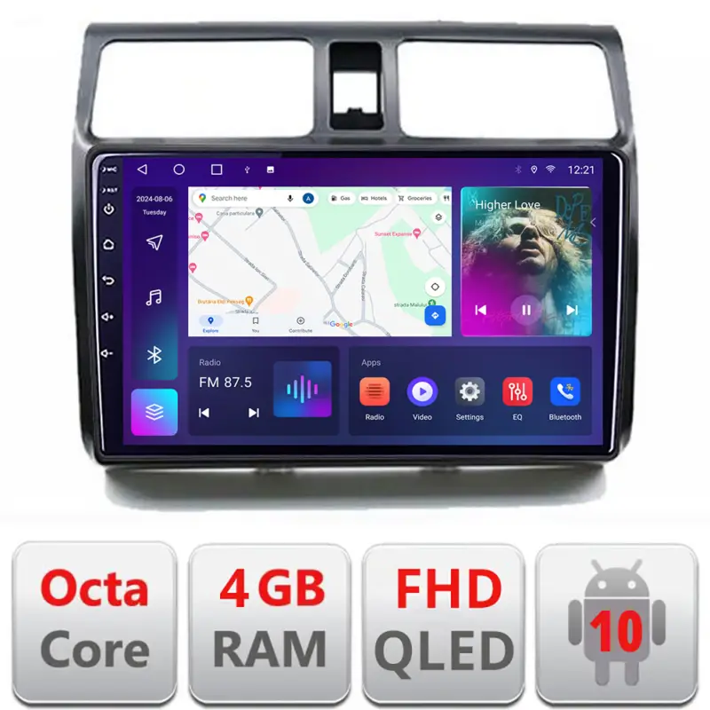 Reducere Navigatie Android Suzuki Swift 2003-2010, QLED, 4GB RAM, 64GB, CarPlay
